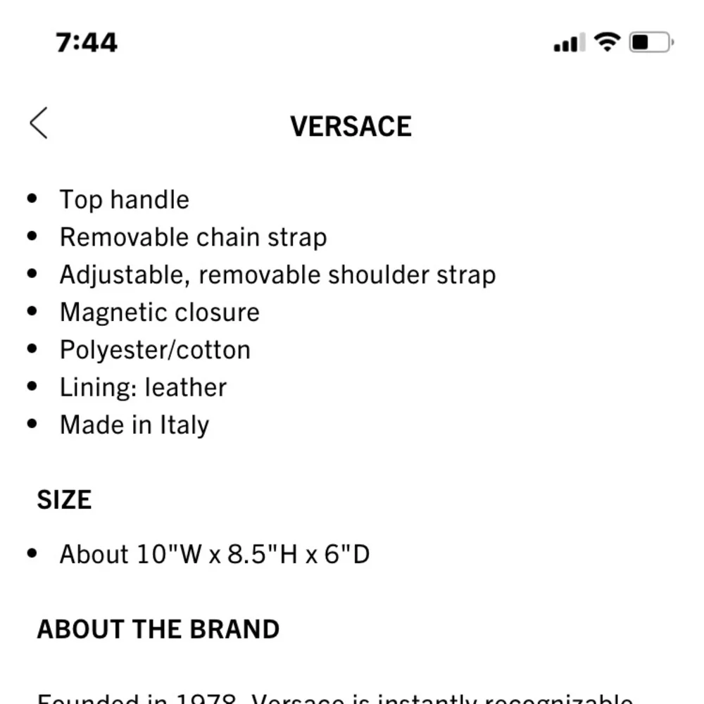 Versace bag - Picture 8 of 17